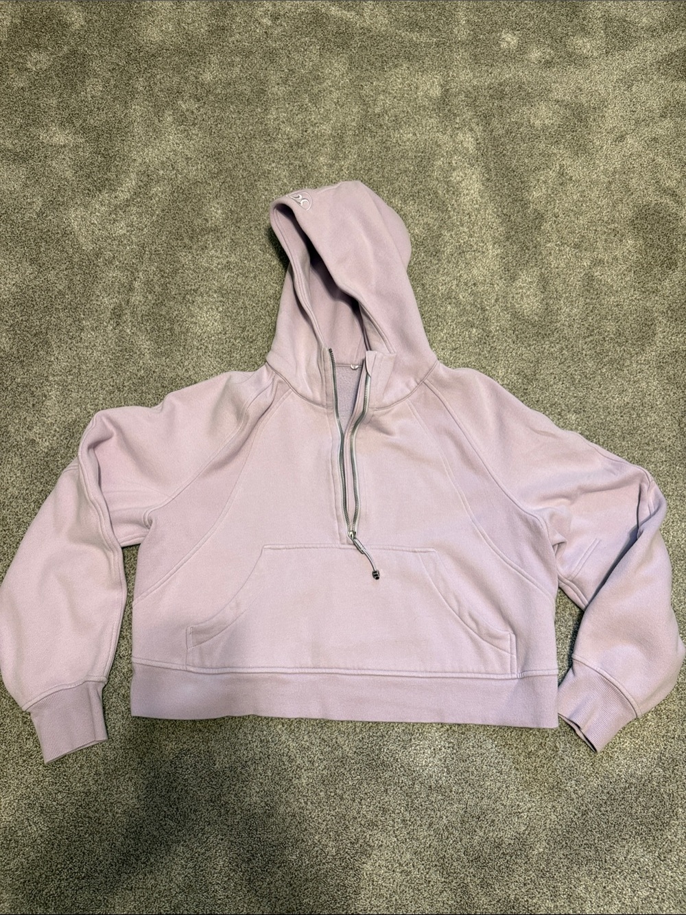 lululemon Lavender Half-Zip Hooded Pullover size M/L